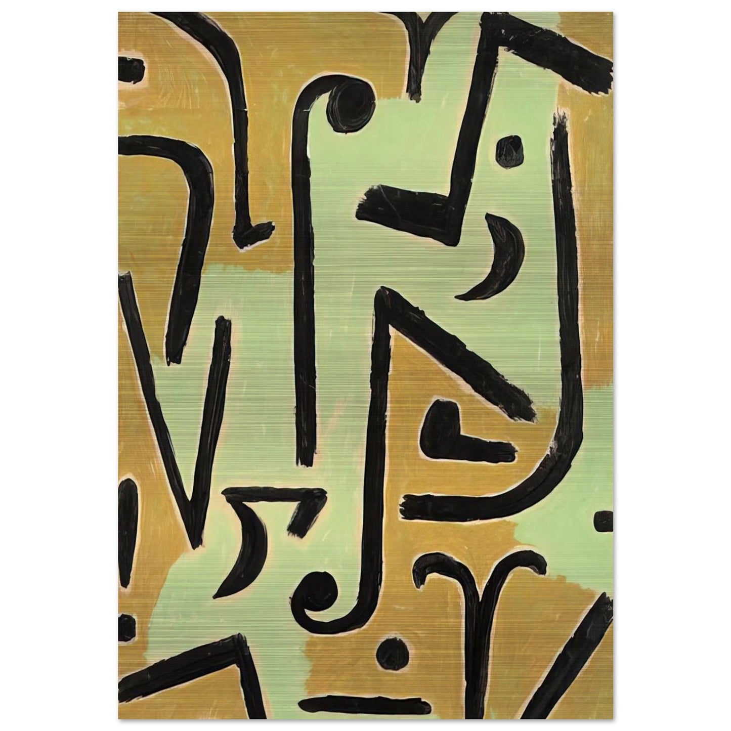 HALME 1940 - Paul Klee Brushed Aluminum Print - 70x100 cm / 28x40 inches | Paul Klee Aluminum Print | Paul Klee Prints