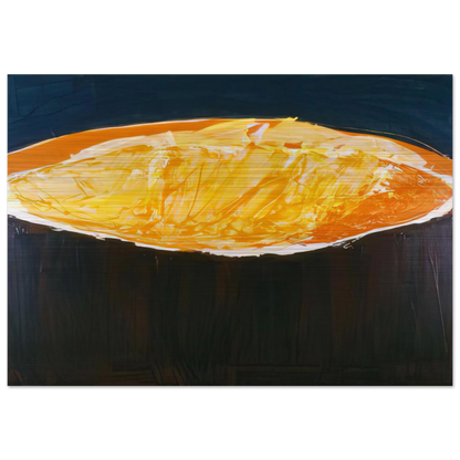 Volcano, The Heat - 1983 - Ronnie Landfield Brushed Aluminum Print - 70x100 cm / 28x40 inches | Ronnie Landfield Aluminum Print | Ronnie Landfield Prints
