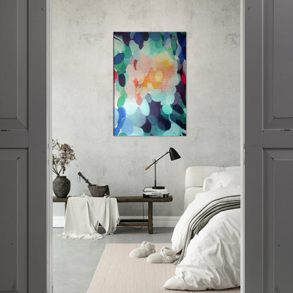 Golden Center in the Ladder - Alice Baber Brushed Aluminum Print - 70x100 cm / 28x40 inches | Alice Baber Aluminum Print | Alice Baber Prints