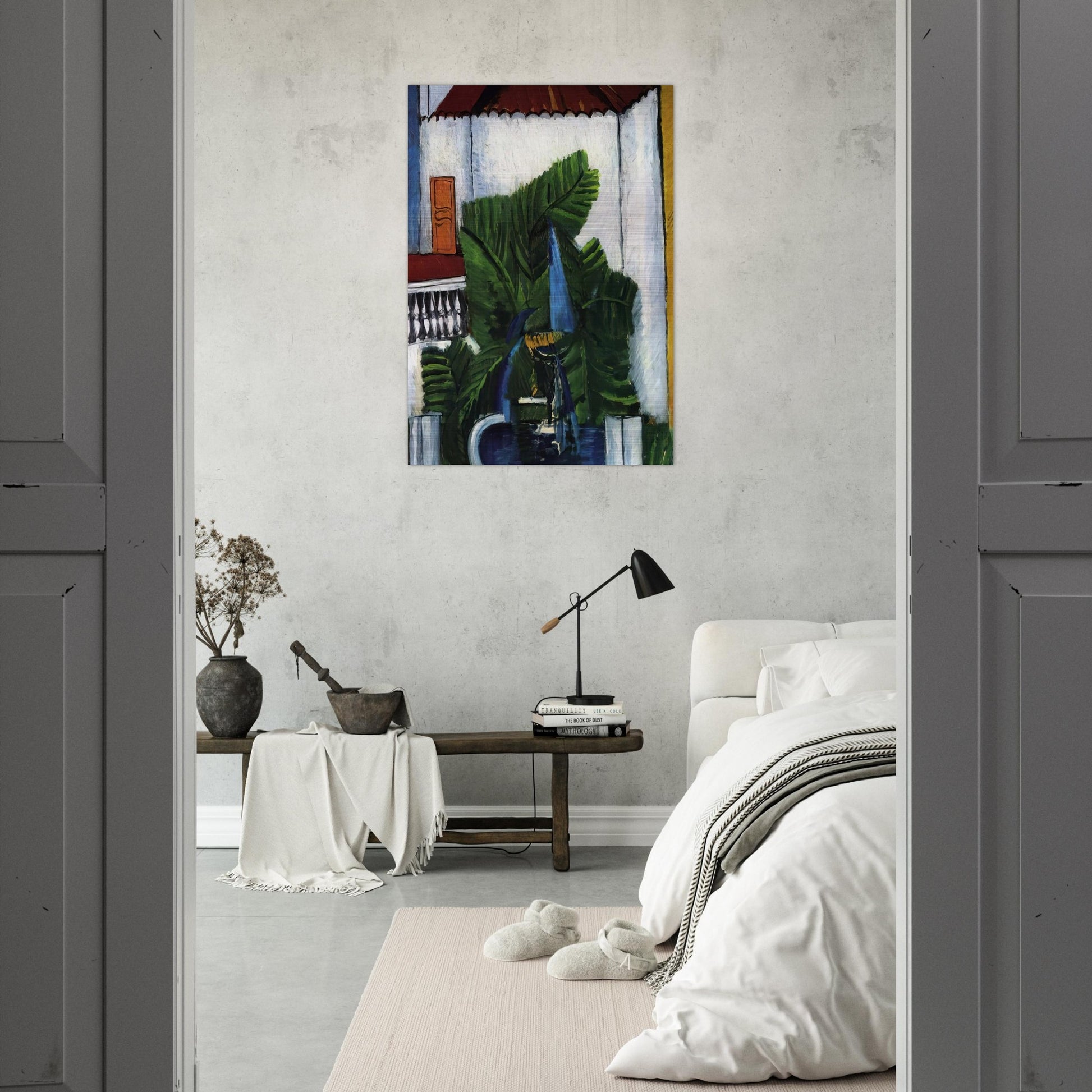 FOUNTAIN IN AVIGNON 1913 - Raoul Dufy Brushed Aluminum Print - 70x100 cm / 28x40 inches | Raoul Dufy Aluminum Print | Raoul Dufy Prints