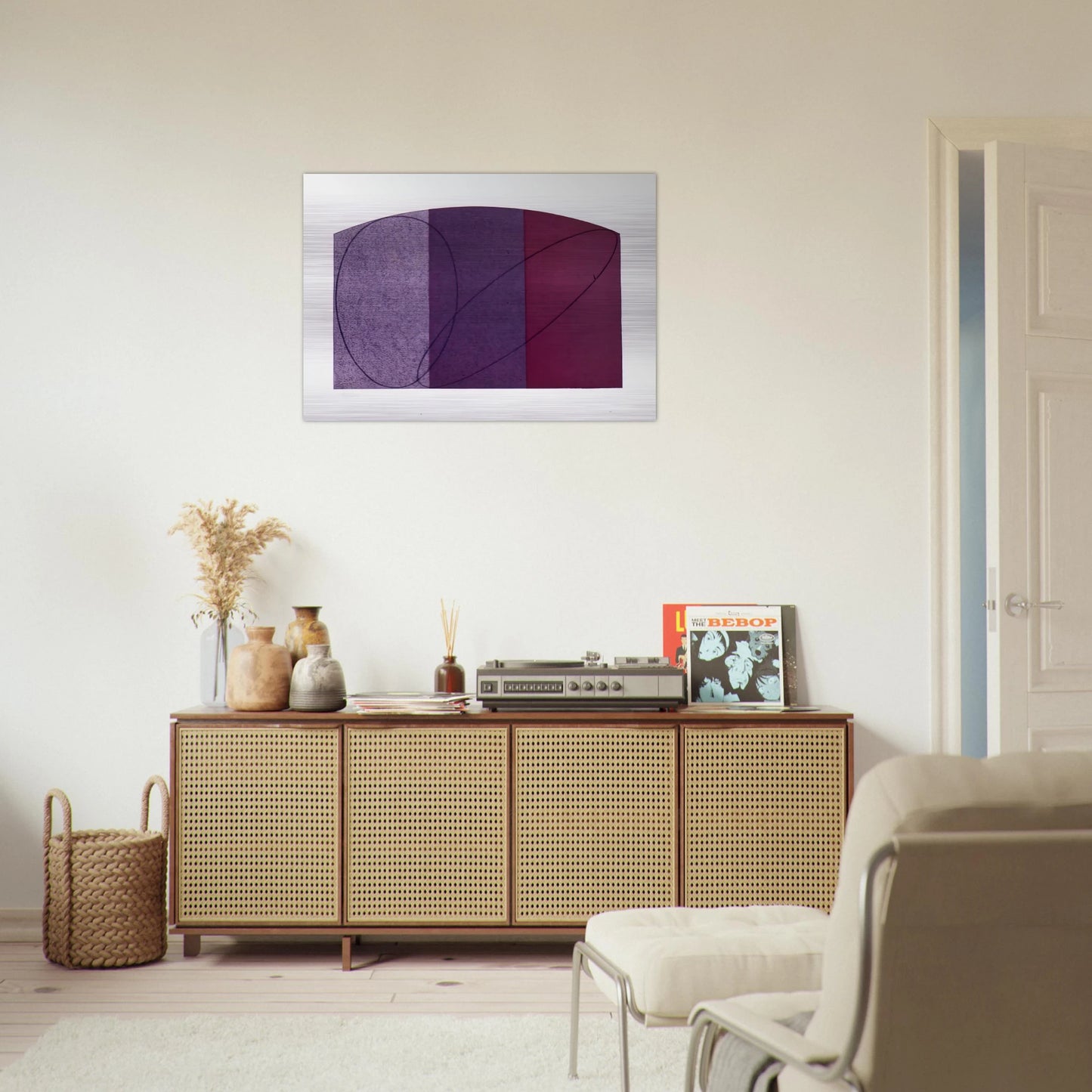 UNTITLED FCPA 1995 - Robert Mangold Brushed Aluminum Print - 70x100 cm / 28x40 inches | Robert Mangold Aluminum Print | Robert Mangold Prints