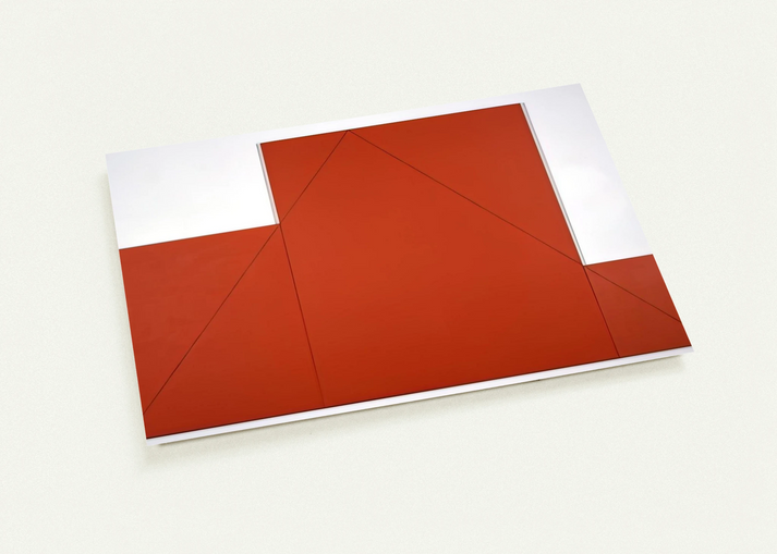 A TRIANGLE WITHIN THREE RECTANGLES 1977 By Robert Mangold Pack of 10 Post Cards | Robert Mangold Post Cards | A6 (10.5 x 14.8 cm) - 4.1 x 5.8 inches