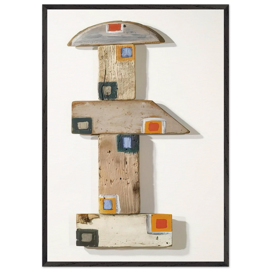St Martins Eye of the Road - 1976 - Betty Parsons 70x100 cm / 28x40 inches Framed Art Print – Black Wooden Frame