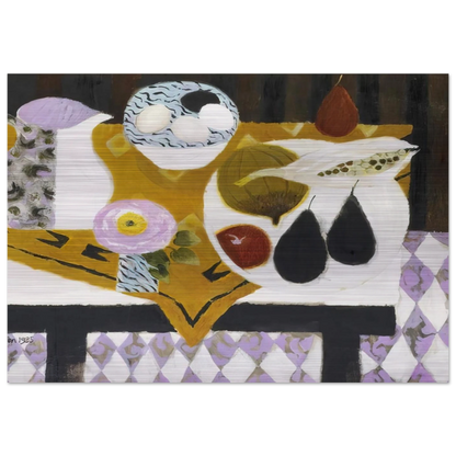 Bowl of Eggs - 1985 - Mary Fedden Brushed Aluminum Print - 70x100 cm / 28x40 inches | Mary Fedden Aluminum Print | Mary Fedden Prints