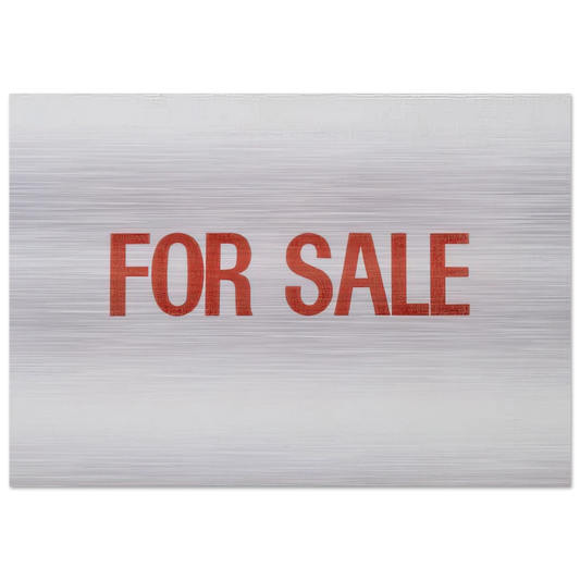 For Sale - 1962 - Billy Apple Brushed Aluminum Print - 70x100 cm / 28x40 inches | Billy Apple Aluminum Print | Billy Apple Prints