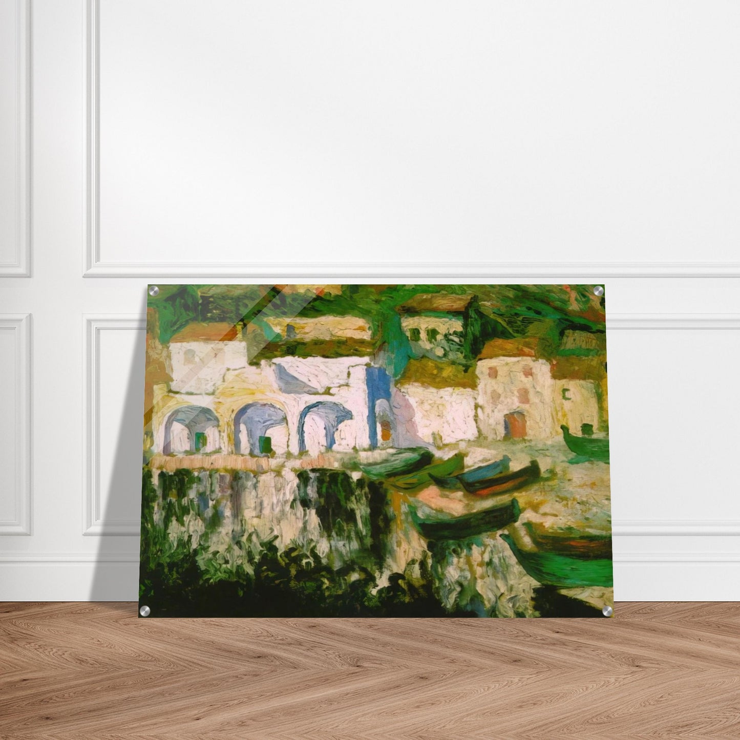 VIEW OF PORTDOGUE PORT ALUGER - Salvador Dali Acrylic Print - 70x100 cm / 28x40″ inches