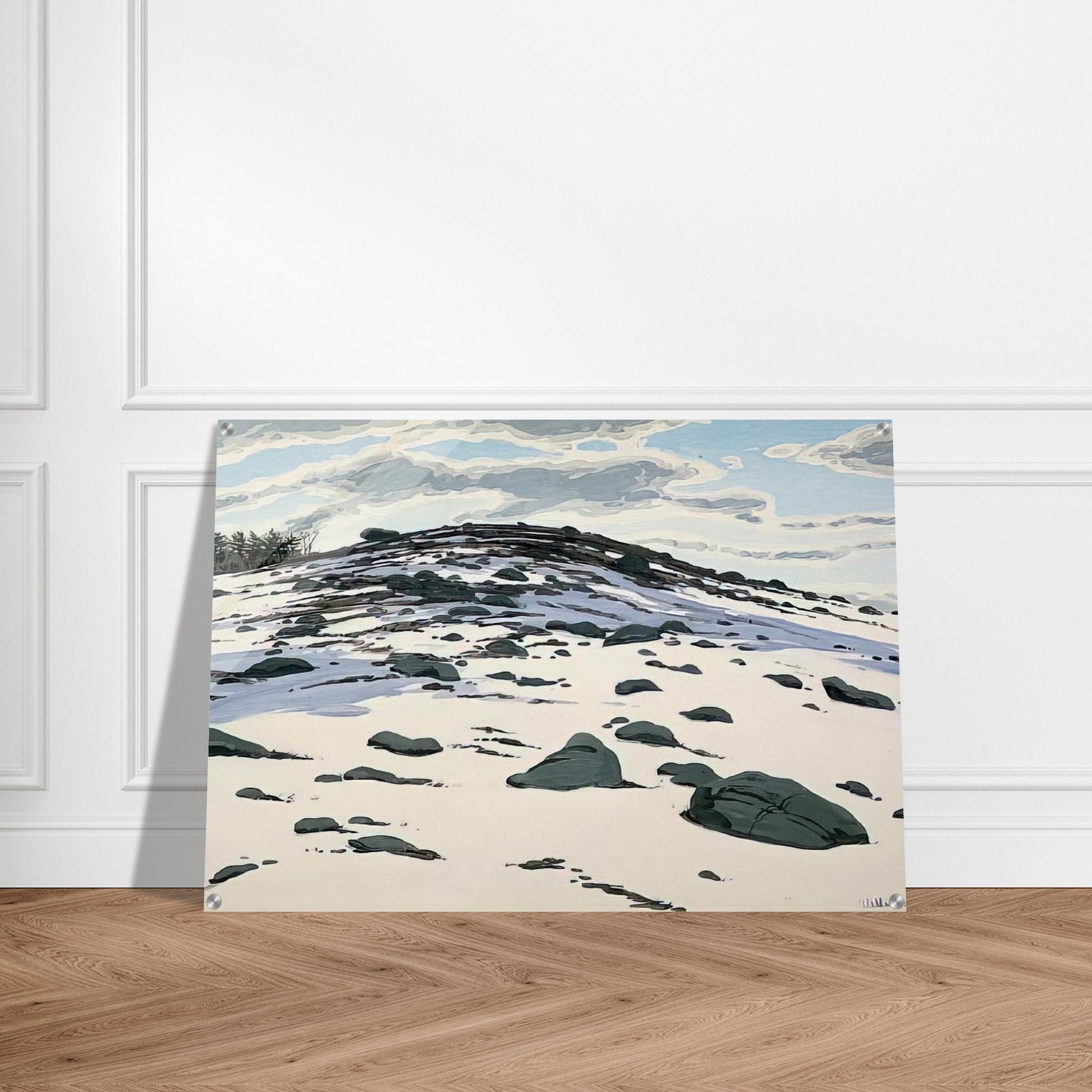 Shadow on Frankfort Barren - 1982 - Neil Welliver Acrylic Print - 70x100 cm / 28x40″ inches
