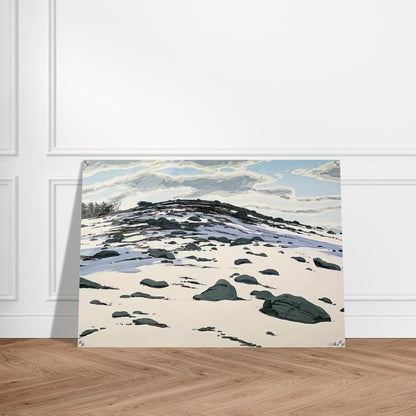 Shadow on Frankfort Barren - 1982 - Neil Welliver Acrylic Print - 70x100 cm / 28x40″ inches