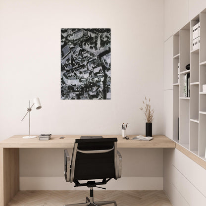 TOWNSCAPE MU 1968 - Gerhard Richter Brushed Aluminum Print - 70x100 cm / 28x40 inches | Gerhard Richter Aluminum Print | Gerhard Richter Prints