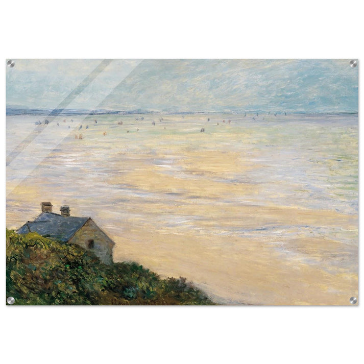 The Hut at Trouville, Low Tide - claude monet Acrylic Print - 70x100 cm / 28x40″ inches | claude monet Wall Art | claude monet Prints