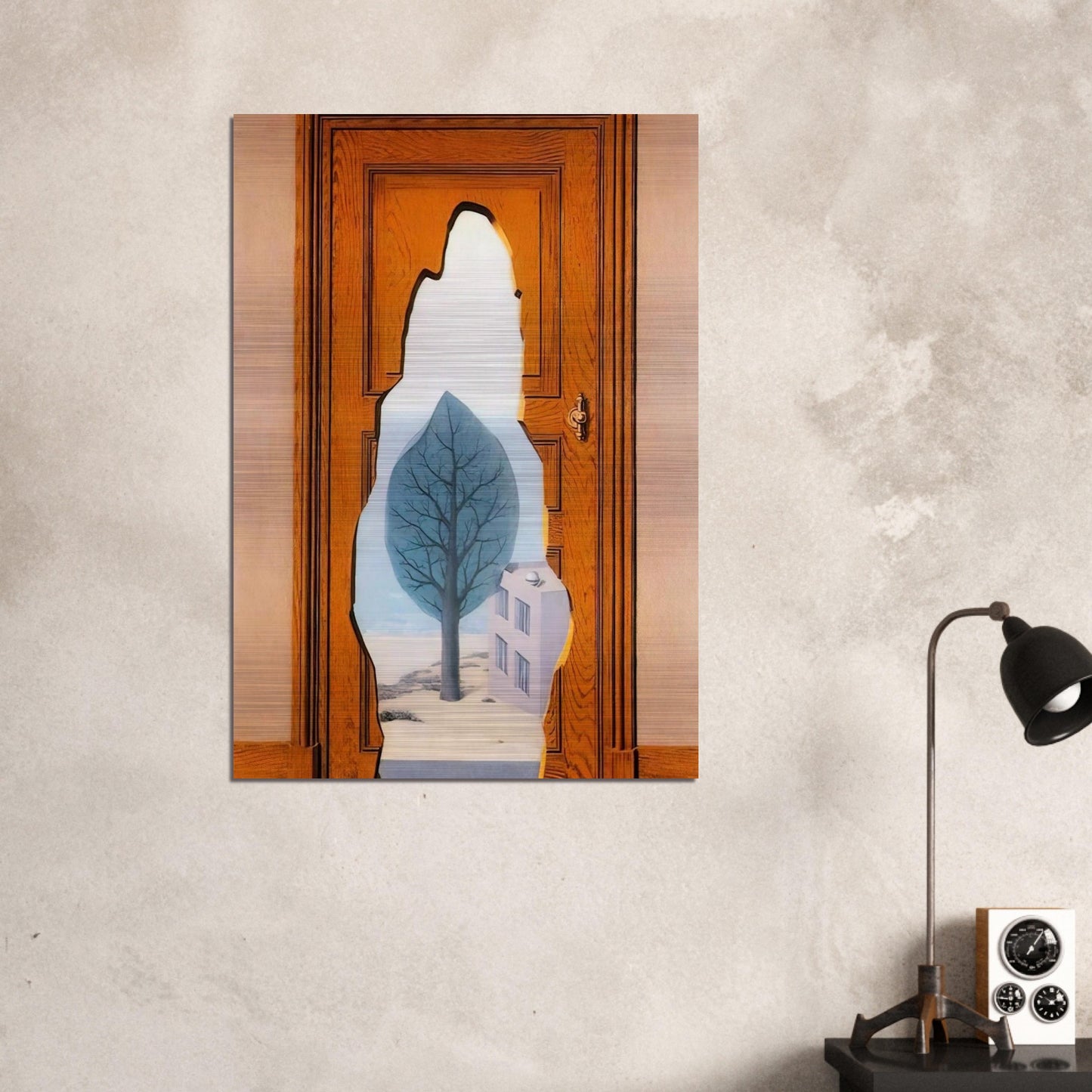 THE AMOROUS PERPECTIVE 1935 - Rene Magritte Brushed Aluminum Print - 70x100 cm / 28x40 inches | Rene Magritte Aluminum Print | Rene Magritte Prints