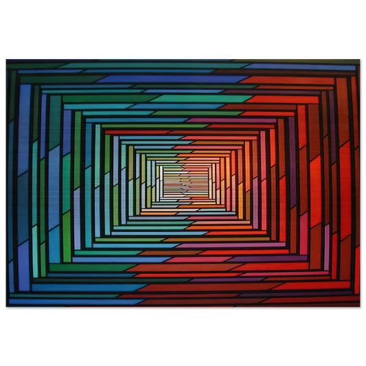 No – Stop - 1996 - Piero Dorazio Brushed Aluminum Print - 70x100 cm / 28x40 inches | Piero Dorazio Aluminum Print | Piero Dorazio Prints