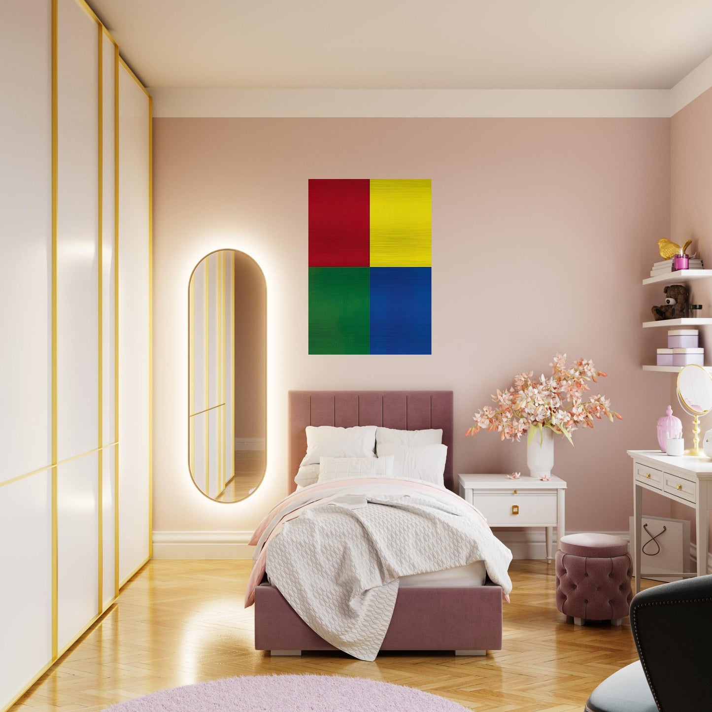QUATTRO COLORI 2007 - Gerhard Richter Brushed Aluminum Print - 70x100 cm / 28x40 inches | Gerhard Richter Aluminum Print | Gerhard Richter Prints