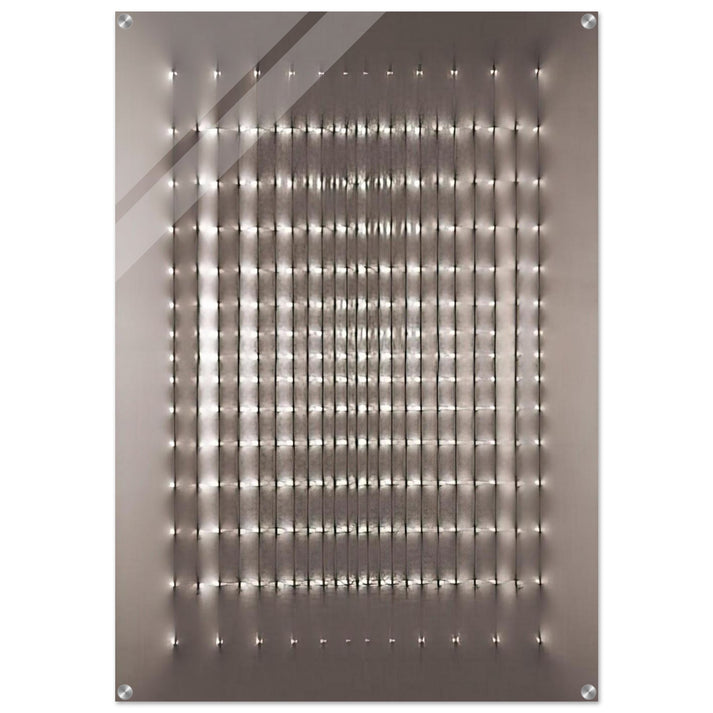 Superficie alluminio - 1969 - Enrico Castellani Acrylic Print - 70x100 cm / 28x40″ inches | Enrico Castellani Wall Art | Enrico Castellani Prints