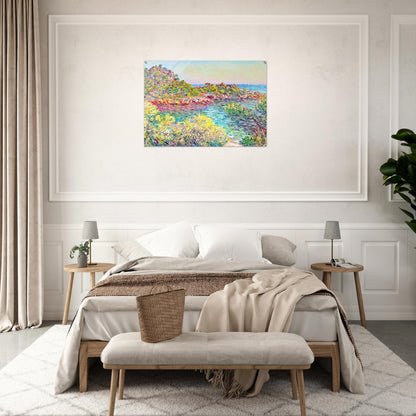 Landscape near Montecarlo - claude monet Acrylic Print - 70x100 cm / 28x40″ inches | claude monet Wall Art | claude monet Prints
