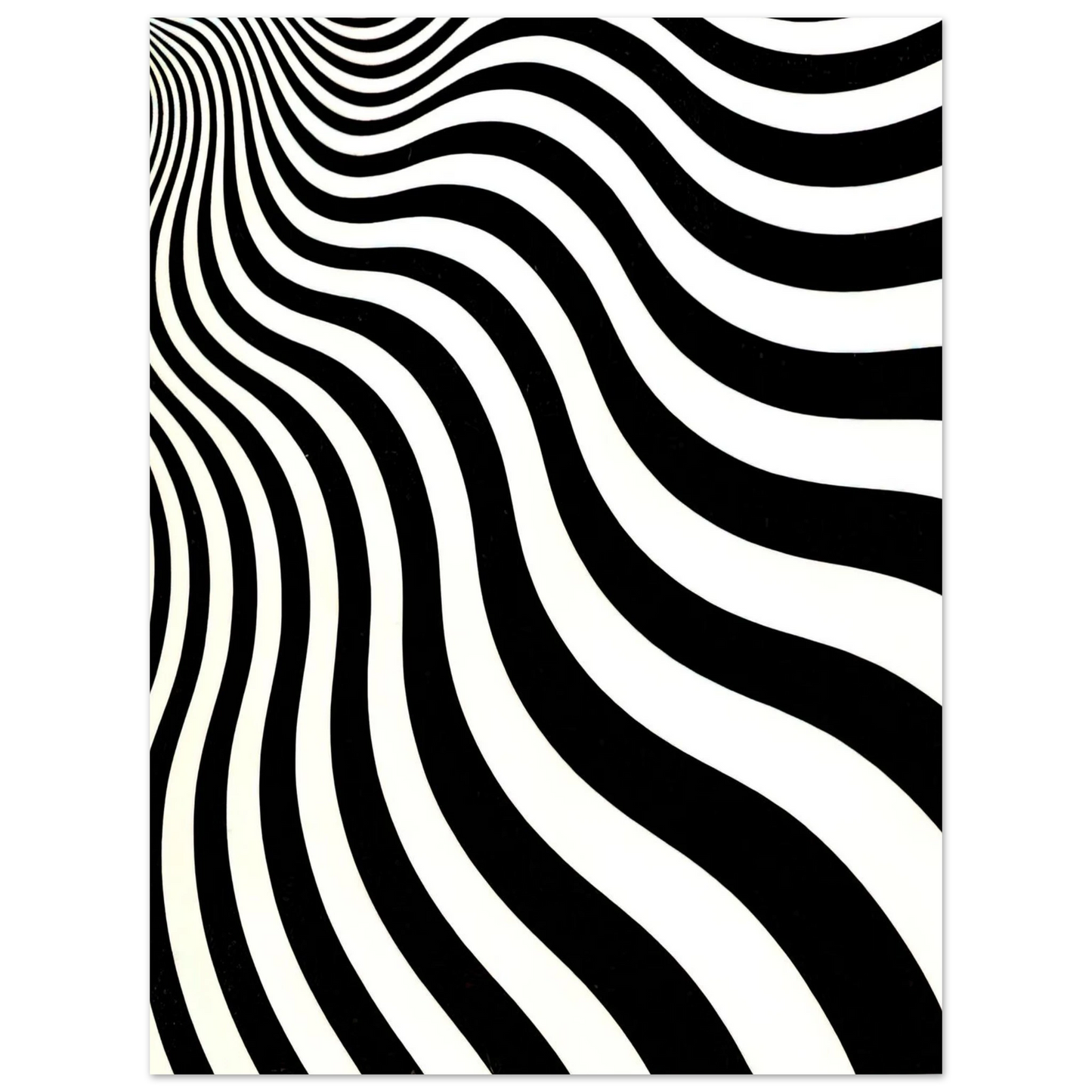 Bridget Riley - INTAKE 1964  75x100 cm / 30x40inches Fine Art Poster