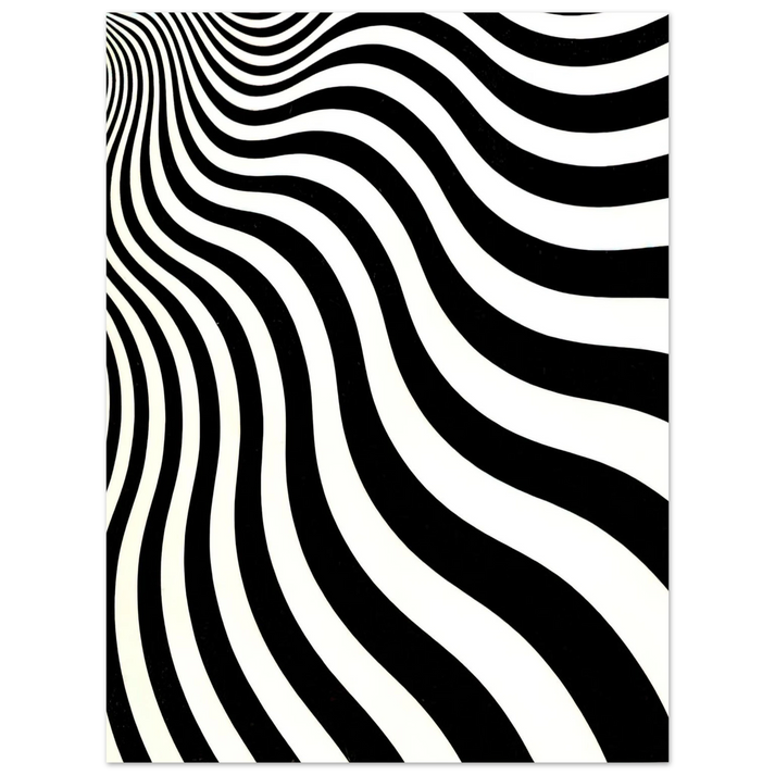 Bridget Riley - INTAKE 1964  75x100 cm / 30x40inches Fine Art Poster