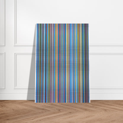 BIG BLUE 1982 - Bridget Riley Brushed Aluminum Print - 70x100 cm / 28x40 inches | Bridget Riley Aluminum Print | Bridget Riley Prints