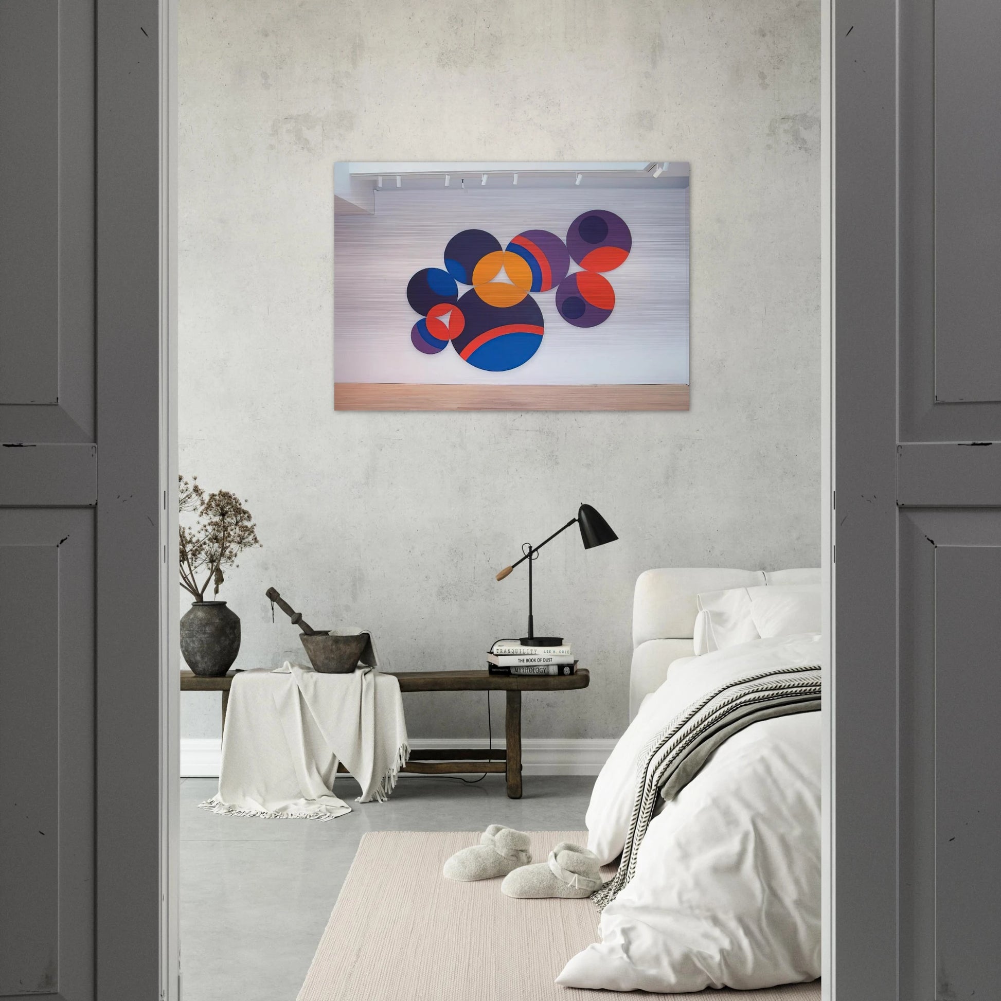 Constellation Twelve Circles - 1969 - Leon Polk Smith Brushed Aluminum Print - 70x100 cm / 28x40 inches | Leon Polk Smith Aluminum Print | Leon Polk Smith Prints