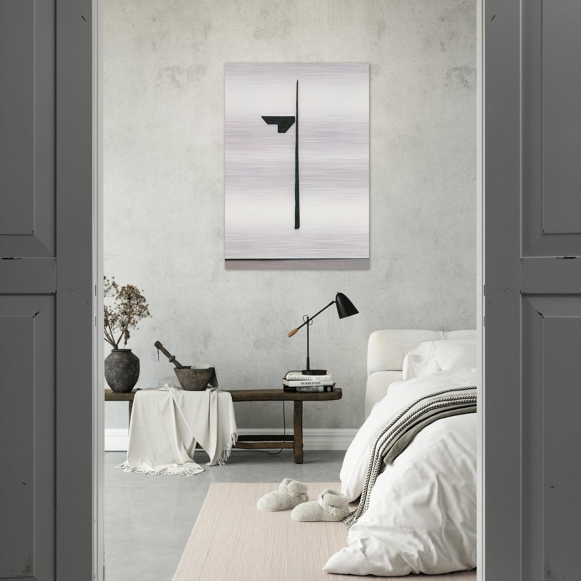 Butterfly II - 1969 - Blinky Palermo Brushed Aluminum Print - 70x100 cm / 28x40 inches | Blinky Palermo Aluminum Print | Blinky Palermo Prints