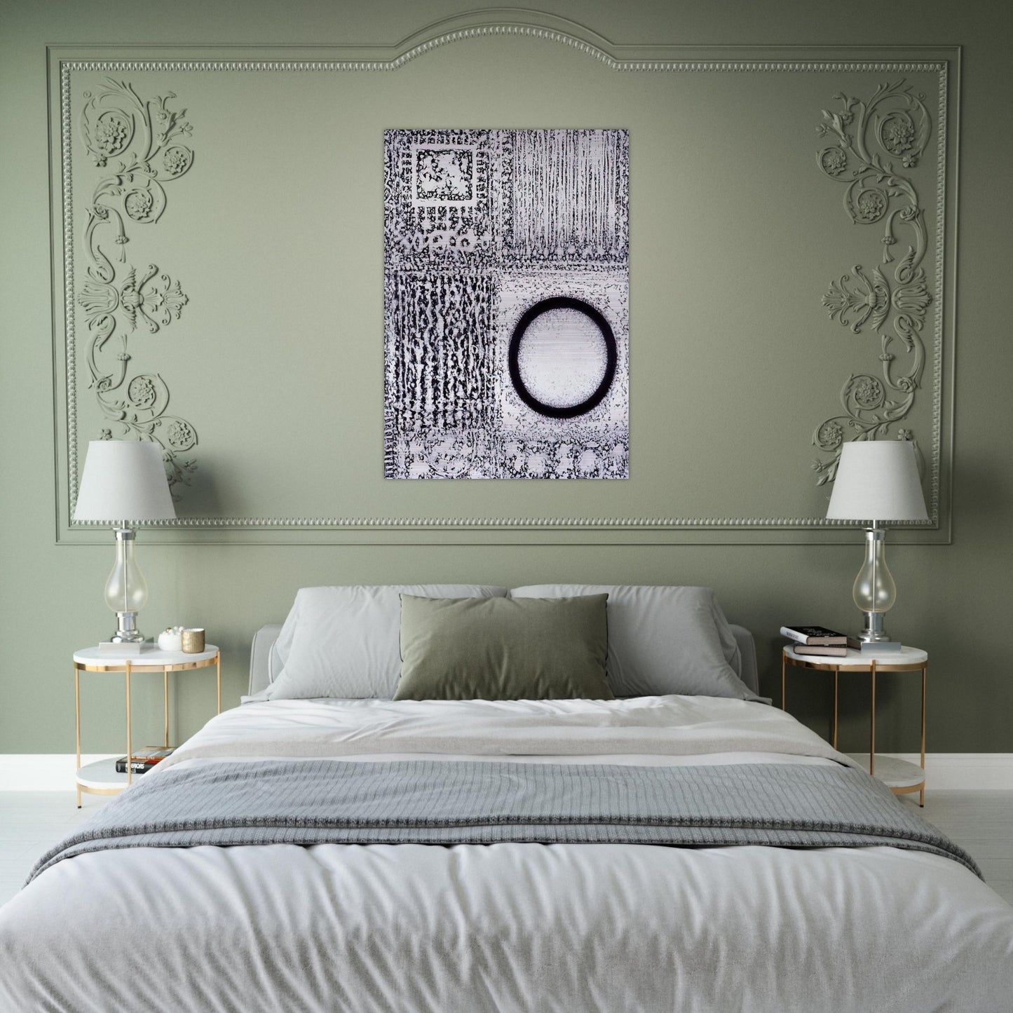 Circle by the Falling Waters - 1980 - Richard Pousette-Dart Brushed Aluminum Print - 70x100 cm / 28x40 inches | Richard Pousette-Dart Aluminum Print | Richard Pousette-Dart Prints
