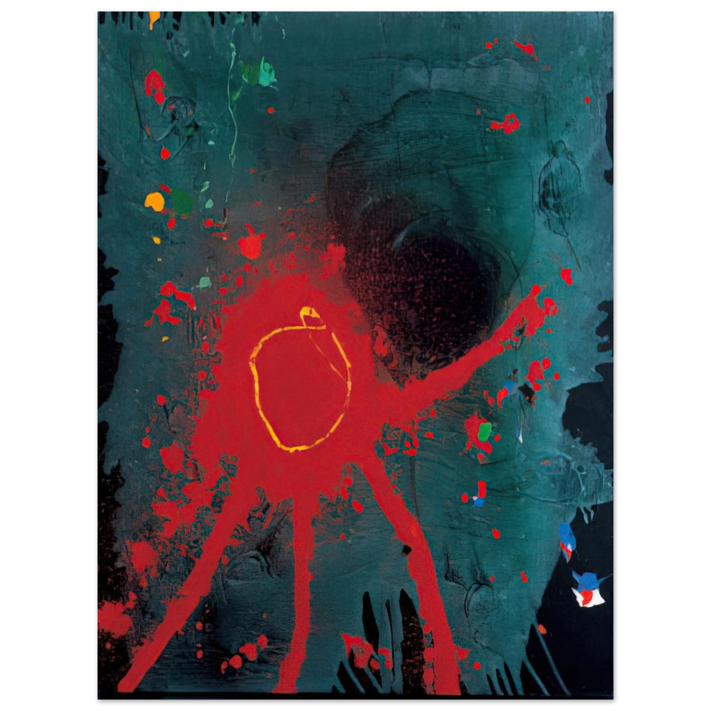 John Hoyland - Lebanon - 2007  75x100 cm / 30x40inches Fine Art Poster