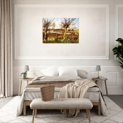Landscape with trees, Calcot-on-the-Thames - John Singer Sargent Acrylic Print - 70x100 cm / 28x40″ inches