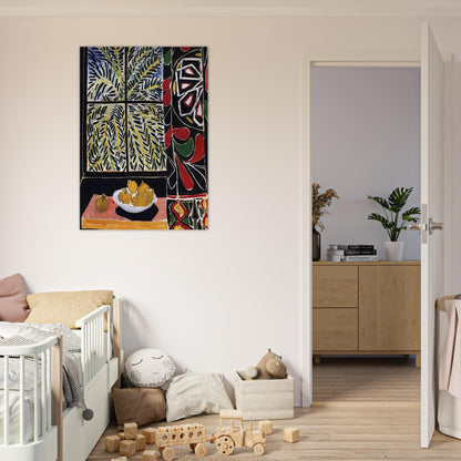 INTERIOR WITH EGYPTIAN CURTAIN 1948 - Henri Matisse Brushed Aluminum Print - 70x100 cm / 28x40 inches | Henri Matisse Aluminum Print | Henri Matisse Prints