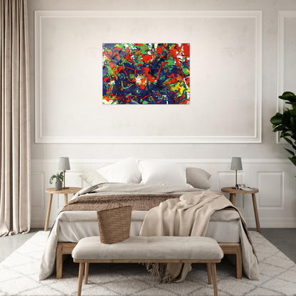 Untitled  SFP94-57  SFF 1731  - Sam Francis Acrylic Print - 70x100 cm / 28x40″ inches