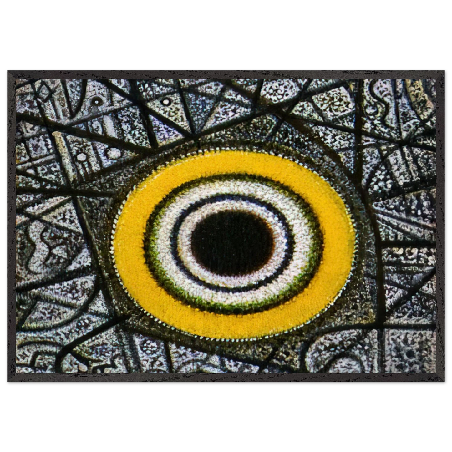Now a Turning Orb - Richard Pousette-Dart 70x100 cm / 28x40 inches Framed Art Print – Black Wooden Frame