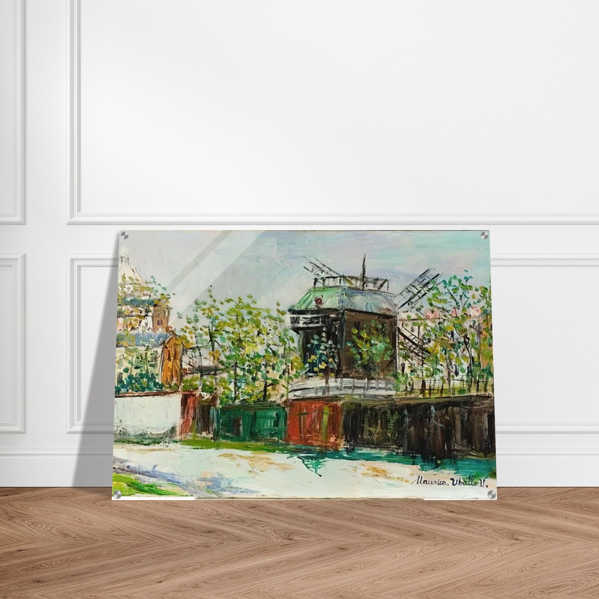 MOULIN DE LA GALETTE 4 - Maurice Utrillo Acrylic Print - 70x100 cm / 28x40″ inches