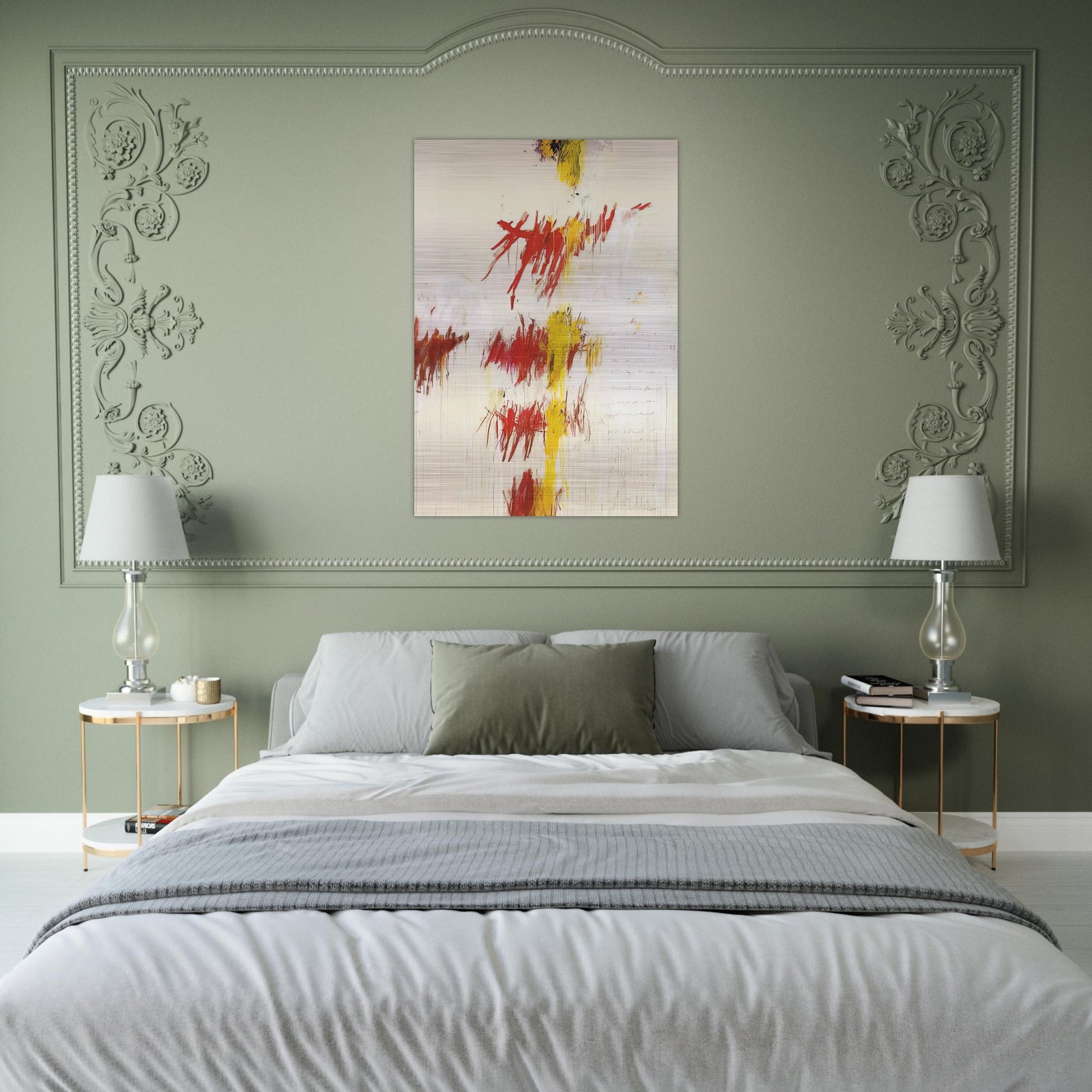 Quattro Stagioni II. Primavera - Cy Twombly Brushed Aluminum Print - 70x100 cm / 28x40 inches | Cy Twombly Aluminum Print | Cy Twombly Prints