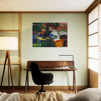 ORCHARD STREET 2 1957 - Grace Hartigan Brushed Aluminum Print - 70x100 cm / 28x40 inches | Grace Hartigan Aluminum Print | Grace Hartigan Prints