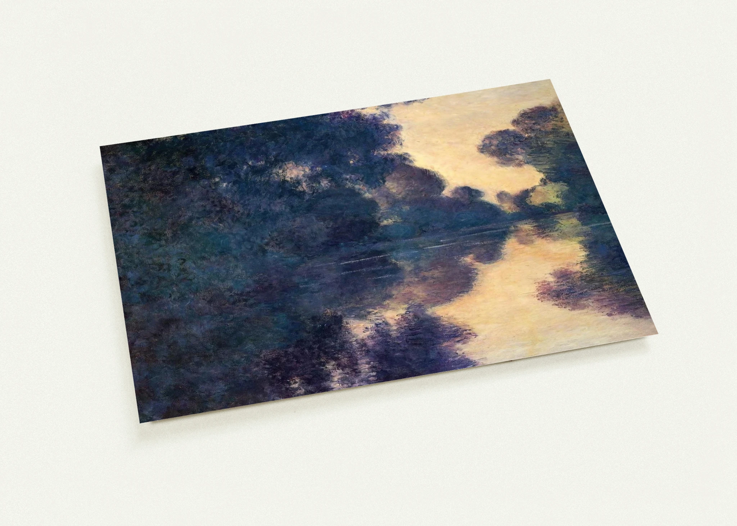 Morning on the Seine, Clear Weather By claude monet Pack of 10 Post Cards | claude monet Post Cards | A6 (10.5 x 14.8 cm) - 4.1 x 5.8 inches