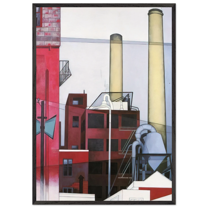 After All - 1933 - Charles Demuth 70x100 cm / 28x40 inches Framed Art Print – Black Wooden Frame