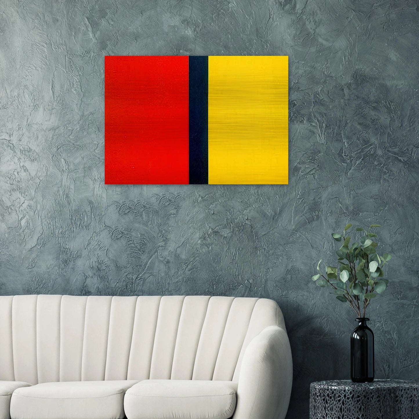 Who's Afraid of Red, Yellow, and Blue IV - Barnett Newman Brushed Aluminum Print - 70x100 cm / 28x40 inches | Barnett Newman Aluminum Print | Barnett Newman Prints