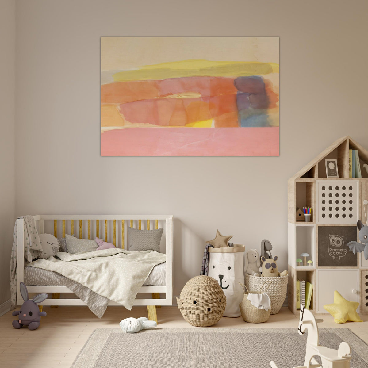 First Path - 1978 - Ronnie Landfield Art Prints - 100x150 cm / 40x60″ inches | Ronnie Landfield Poster | Ronnie Landfield Prints