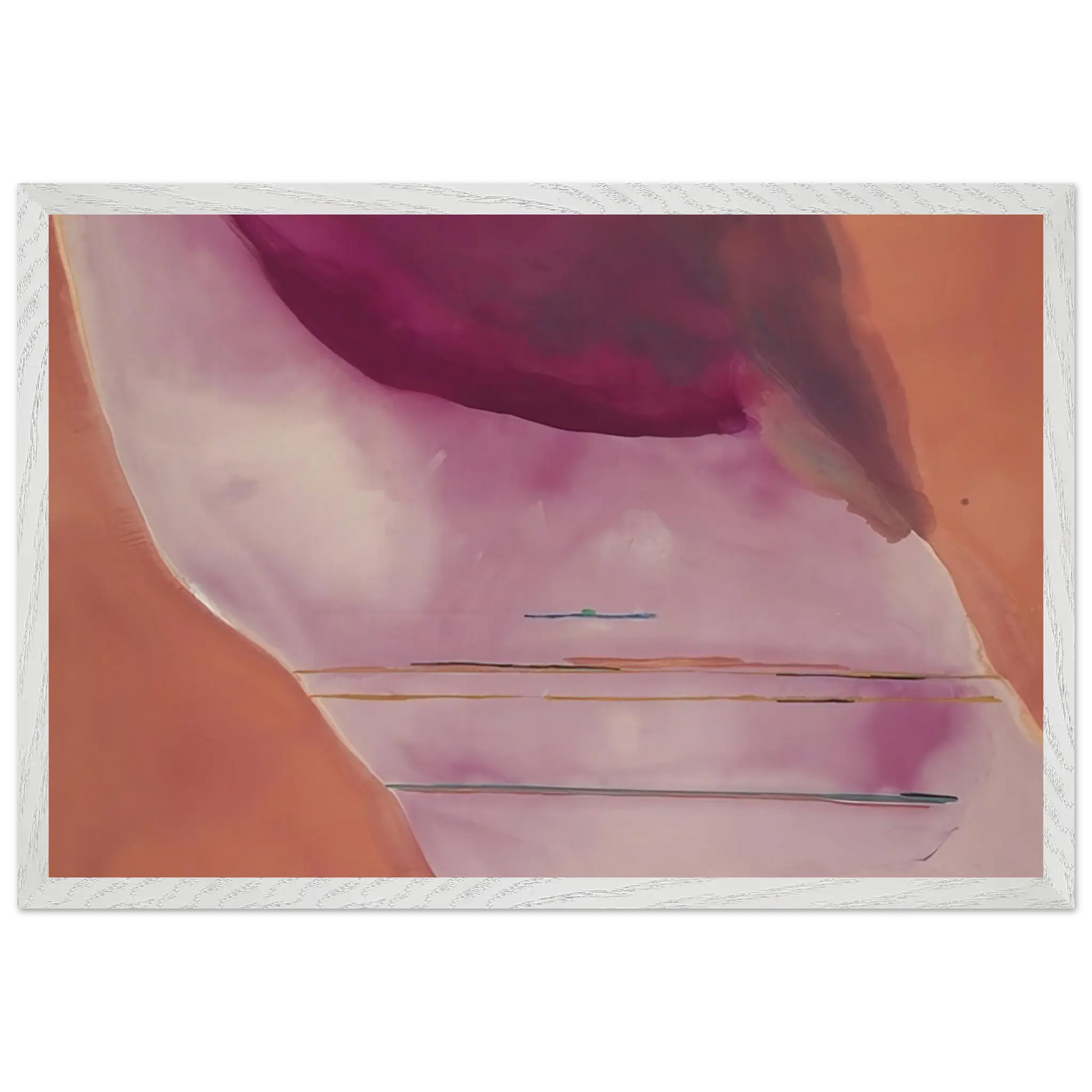 Helen Frankenthaler - Pendulum - 1972 Wall art - 50x70 cm / 20x28 Inches - Premium Wooden Framed Poster With Fine Art Paper - Wood frame