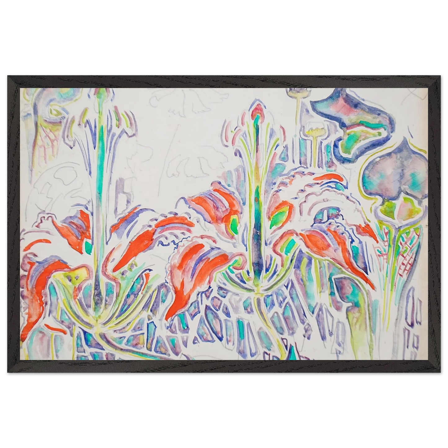 Walter Inglis Anderson - Walter Anderson Wall art - 30x45 cm / 12x18 inches - Premium Wooden Framed Poster With Fine Art Paper-canvas - Wood frame