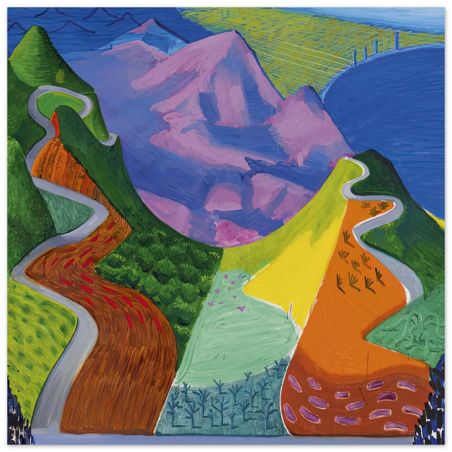 David Hockney - David Hockney Wall art - 40x50 cm / 16x20 inches - Fine Art Poster-canvas - -