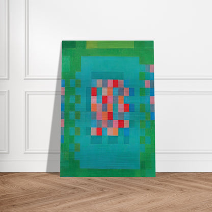 Happy Island - 1965 - Johannes Itten Brushed Aluminum Print - 70x100 cm / 28x40 inches | Johannes Itten Aluminum Print | Johannes Itten Prints