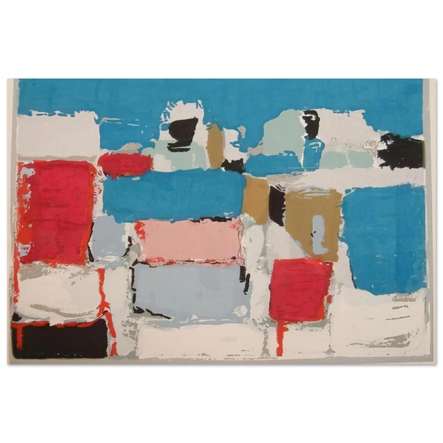 Nicolas de Stael - MÃƒÂ©diterranÃƒÂ©e 01 - Art Informel Fine Art Poster