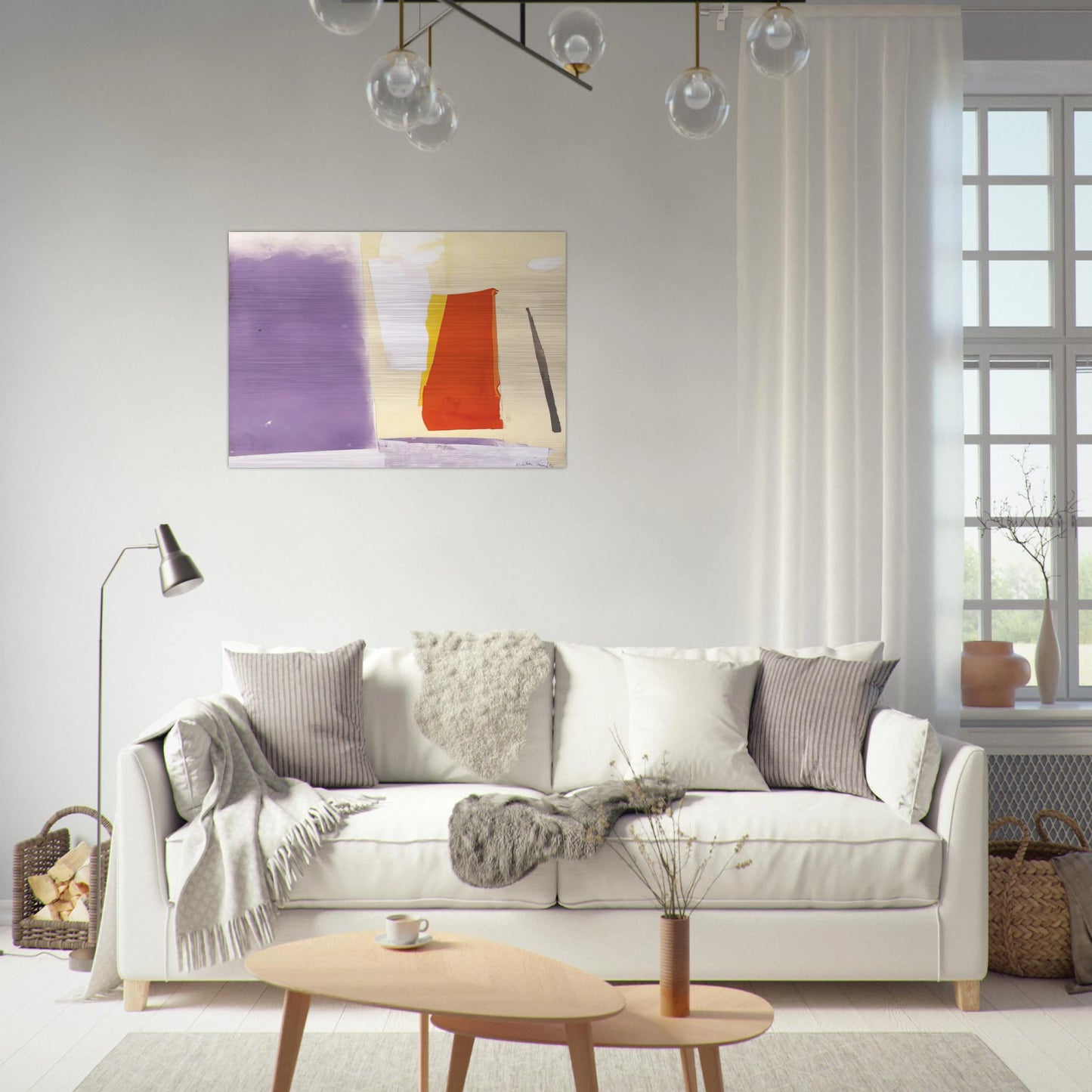 UNTITLED 1985 1 - Esteban Vicente Brushed Aluminum Print - 70x100 cm / 28x40 inches | Esteban Vicente Aluminum Print | Esteban Vicente Prints