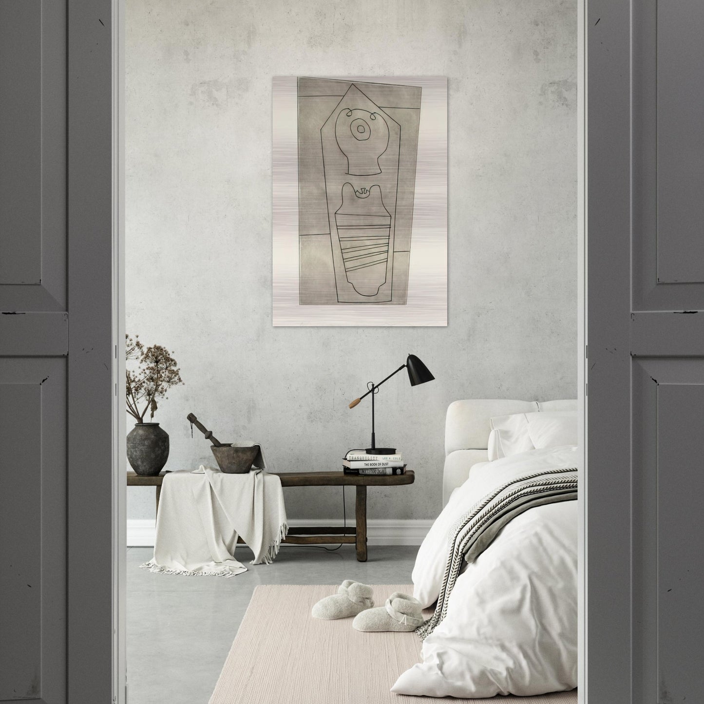 Turkish form - 1967 - Ben Nicholson Brushed Aluminum Print - 70x100 cm / 28x40 inches | Ben Nicholson Aluminum Print | Ben Nicholson Prints