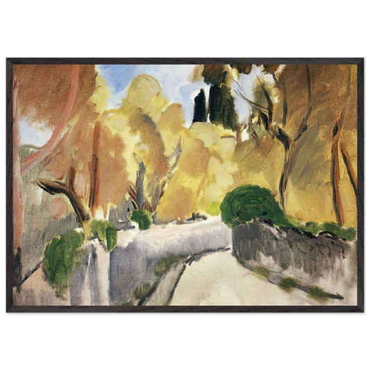 LANDSCAPE 2 N1 - Henri Matisse 70x100 cm / 28x40 inches Framed Art Print – Black Wooden Frame