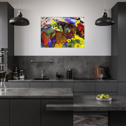 MURNAU GARDEN 1910 - Wassily Kandinsky Acrylic Print - 70x100 cm / 28x40″ inches | Wassily Kandinsky Wall Art | Wassily Kandinsky Prints