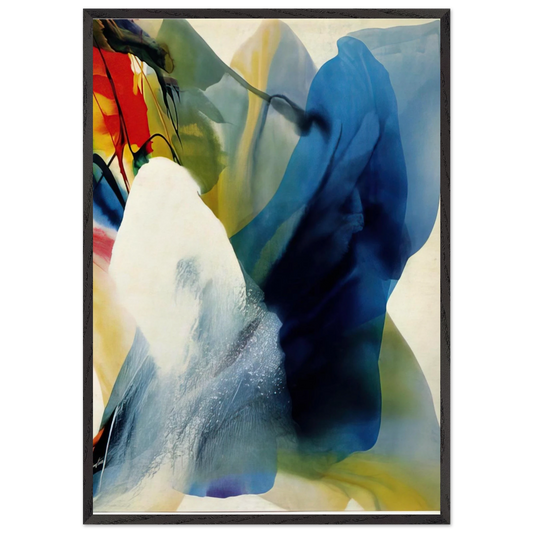 Phenomena Graced by Three - Paul Jenkins 70x100 cm / 28x40 inches Framed Art Print – Black Wooden Frame