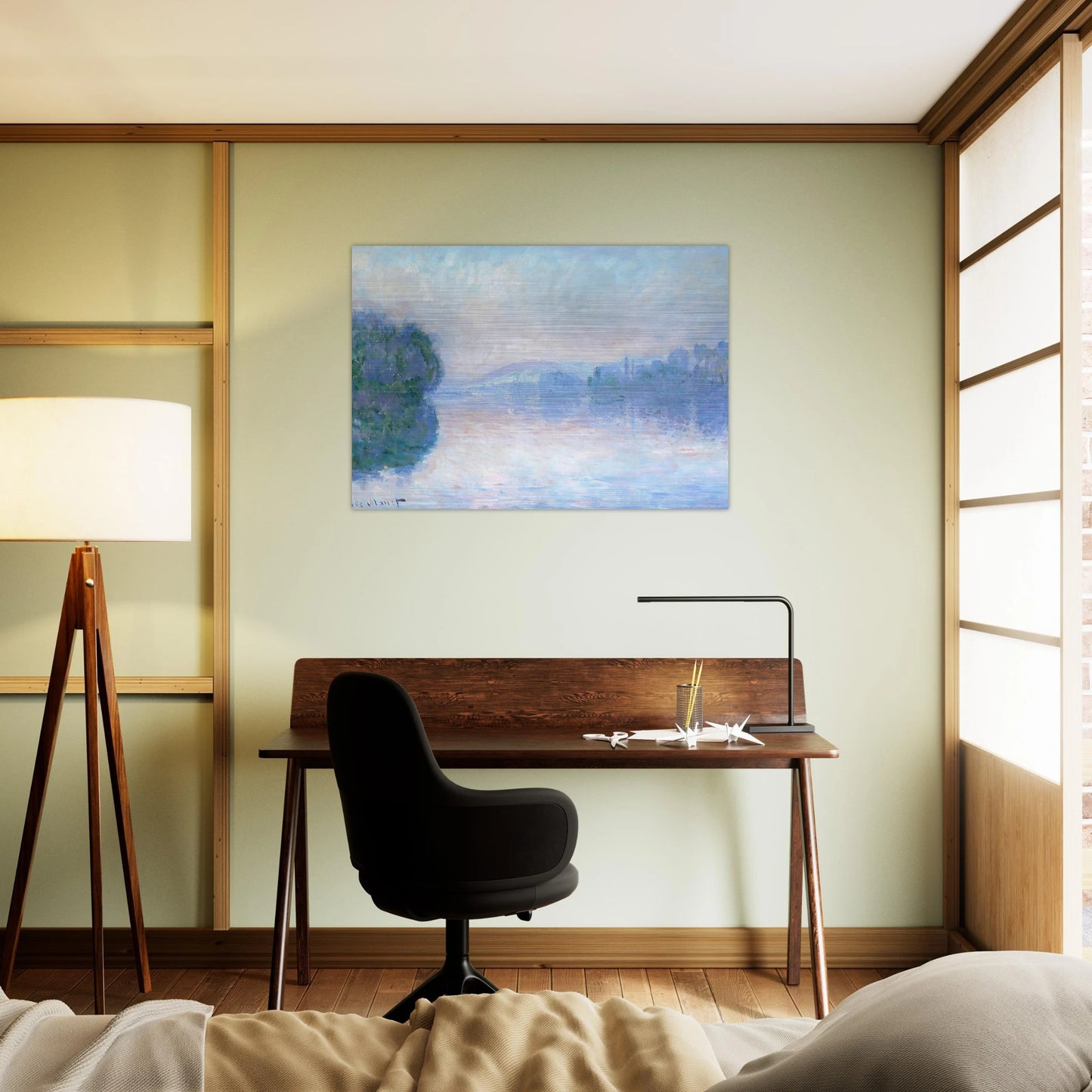 The Siene near Vernon - claude monet Brushed Aluminum Print - 70x100 cm / 28x40 inches | claude monet Aluminum Print | claude monet Prints