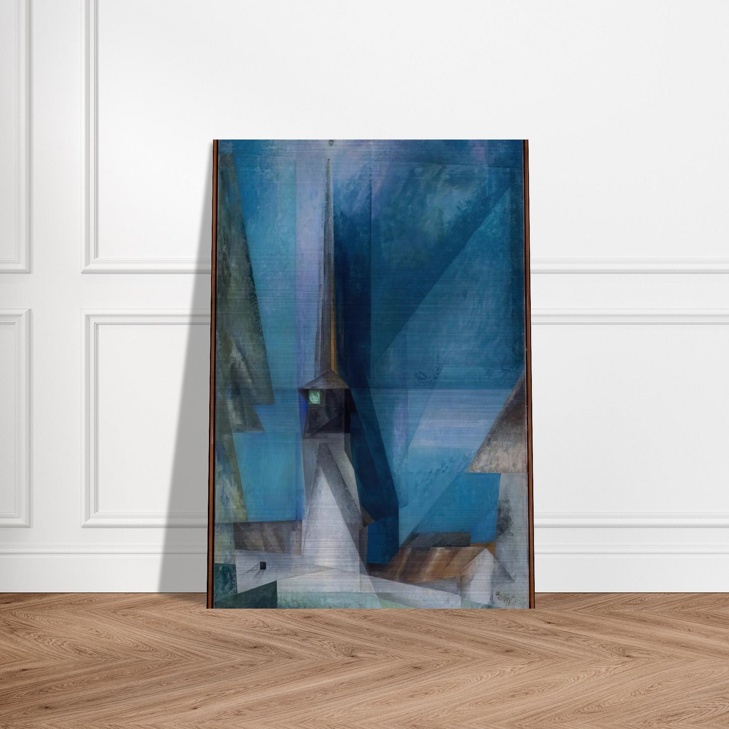 GELMERODA 1936 - Lyonel Feininger Brushed Aluminum Print - 70x100 cm / 28x40 inches | Lyonel Feininger Aluminum Print | Lyonel Feininger Prints