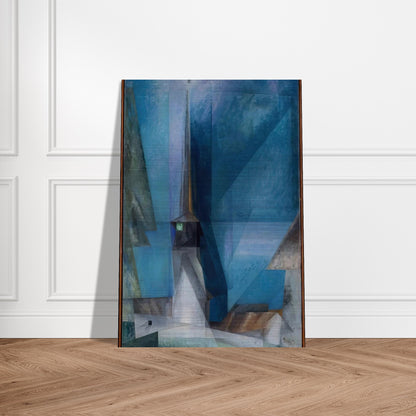 GELMERODA 1936 - Lyonel Feininger Brushed Aluminum Print - 70x100 cm / 28x40 inches | Lyonel Feininger Aluminum Print | Lyonel Feininger Prints